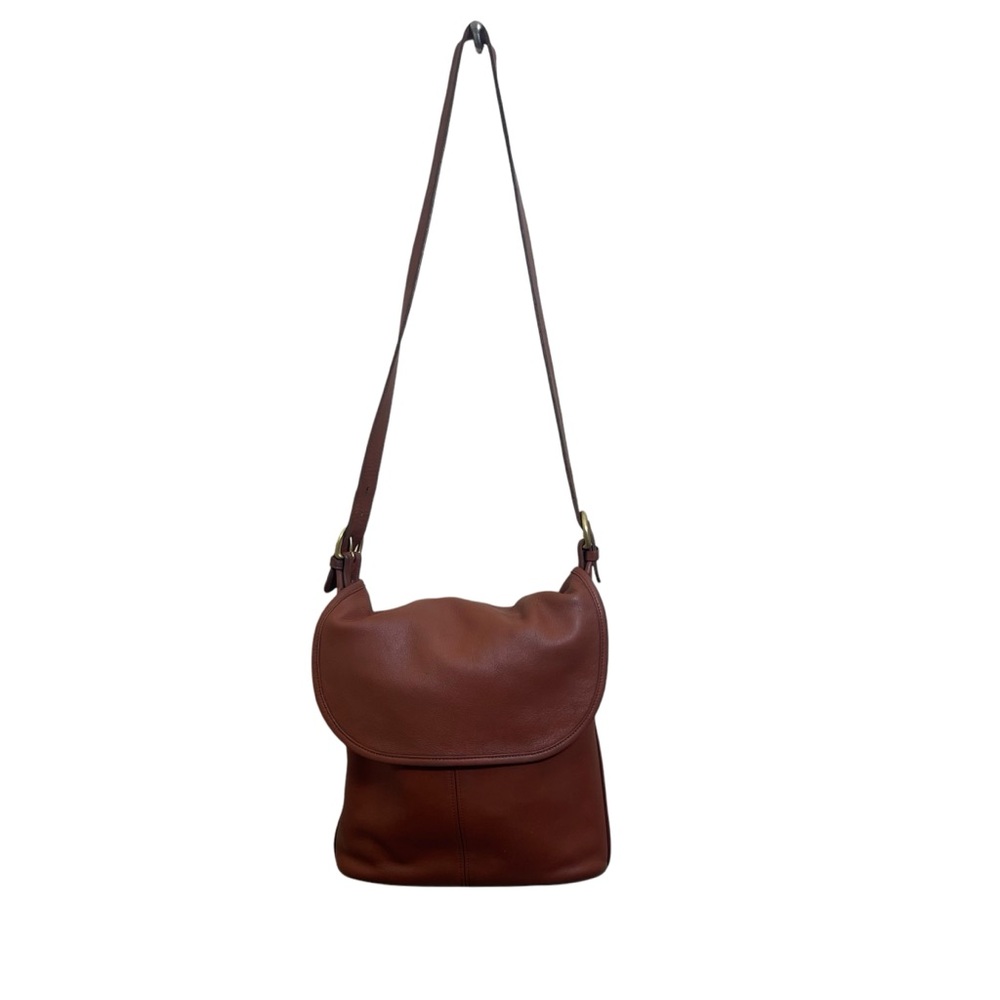 Vintage 80’s Coach Brown Leather Adjustable strap No1023-326